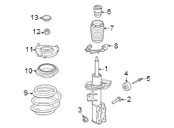 Coil Spring Insulator (Front, Upper, Lower)