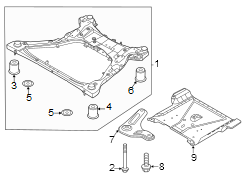 Suspension Subframe Reinforcement Bracket (Right, Rear)