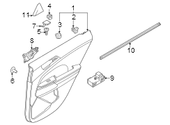 Door Interior Trim Panel (Rear)