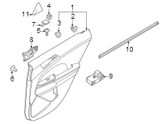 Door Interior Trim Panel (Rear)