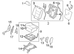 Seat Cushion Foam (Right)