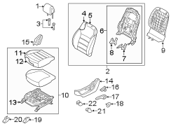 Seat Back Assembly (Left, Front)