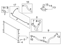 Image of Engine Coolant Reservoir image for your 2022 Hyundai Tucson  Ultimate Plug-In Hybrid Sport Utility 