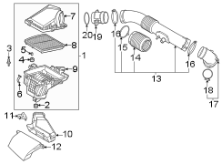 Engine Air Intake Hose (Front)