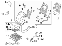 Seat Frame Trim Panel (Front)