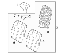 Seat Back Assembly (Right, Rear)