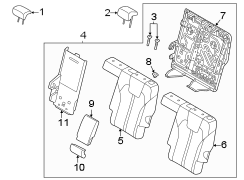 Seat Back Assembly (Left, Rear)