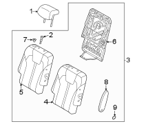 Seat Back Assembly (Right, Rear)