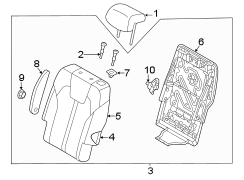 Seat Back Assembly (Left, Rear)