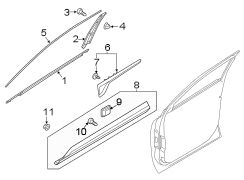 Door Belt Molding (Front, Upper)