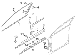 Door Molding (Front, Upper)