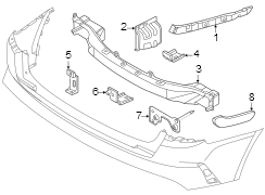 Bracket - Bumper SI. Mount. (Rear, Lower)