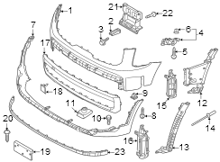 Image of Valance Panel (Front, Lower). Valance Panel. Air. image for your Kia Soul EV  