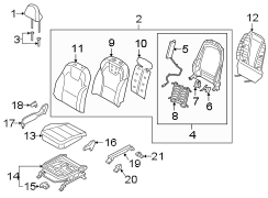 Seat Back Assembly (Right, Front)