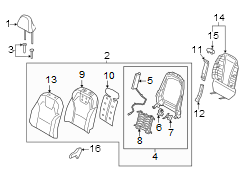 Seat Back Cushion Cover (Front, Rear)