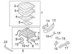 Seat Cushion Foam (Front)