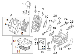 Seat Back Cushion Cover (Rear)