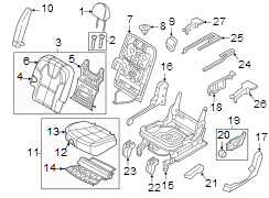 Headrest (Rear)