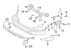 86610s9010 - Kia Bumper Cover (rear, Upper, Lower). 2020-22 