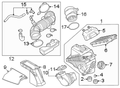 Engine Air Intake Hose Seal