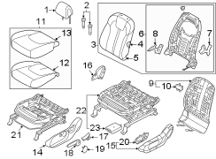 Seat Height Adjuster Handle Cover (Left)