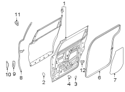 Image of Sliding Door Weatherstrip (Front, Rear) image for your 2024 Kia K5   