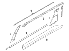 Image of Frame molding. Weatherstrip Assembly - Door U. (Rear) image for your 2024 Kia K5   