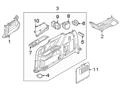 Interior Quarter Panel Cup Holder (Left)