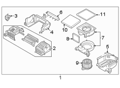 Image of ACTUATOR ASSEMBLY - INTAKE. HVAC Air Adjustment Control Motor. HVAC Air Inlet Door Actuator. An... image for your 2022 Kia Carnival   