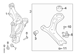 Suspension Control Arm (Left, Front, Lower)