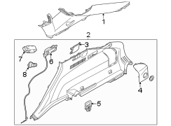 Quarter Panel Trim Cap (Upper, Lower)