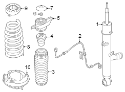 Coil Spring Insulator (Rear, Upper)