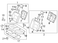 Seat Back Assembly (Right, Rear)