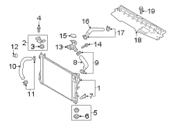 Radiator Mount Bracket (Upper)