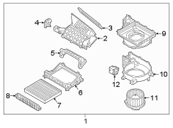 HVAC Blower Motor Housing (Lower)