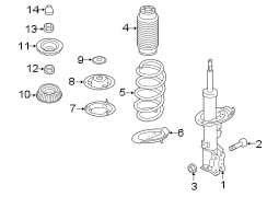 Suspension Strut (Left, Front)