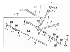 Rack and Pinion Heat Shield