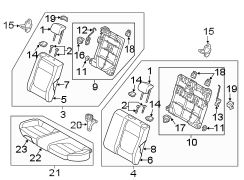 Seat Back Cushion Cover (Rear)