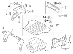 Trunk Floor Storage Box (Rear, Lower). Trunk Floor Storage Box.