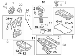 Cover. Valve. Gasket. Engine. Seal. Center Bolt Gasket.