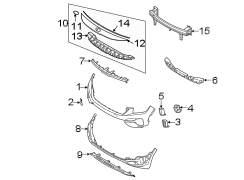 Bumper Cover Bracket (Front, Upper, Lower)