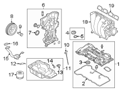 Cover. Timing. Engine. Assembly - CH. Oil Pump. (Front). An Engine Oil Pump for a.