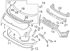 Image of Bumper Cover (Front, Upper) image for your Kia Soul  