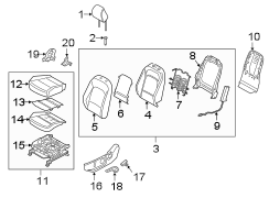 Seat Back Assembly (Left, Front)