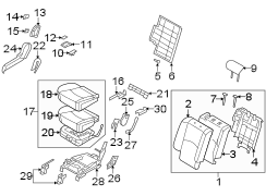 Seat Back Assembly (Right, Rear)