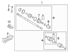 CV Axle Assembly (Left)