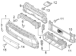 Radiator Shutter Assembly (Upper)