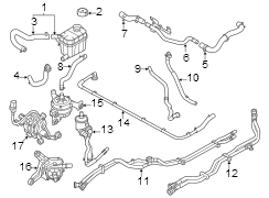 Drive Motor Inverter Radiator Hose (Rear)