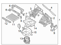 HVAC Recirculation Door Actuator Lever