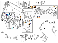 Image of A/C Refrigerant Liquid Hose image for your 2024 Kia Niro   